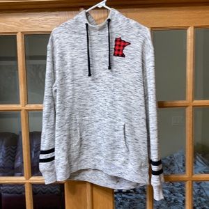 COPY - Minnesota fleece lined hoodie with pocket fits like a large